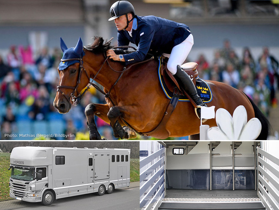 Show jumping // Specially designed horsebox for Peder Fredricson Show jumping // Specially designed horsebox for Peder Fredricson